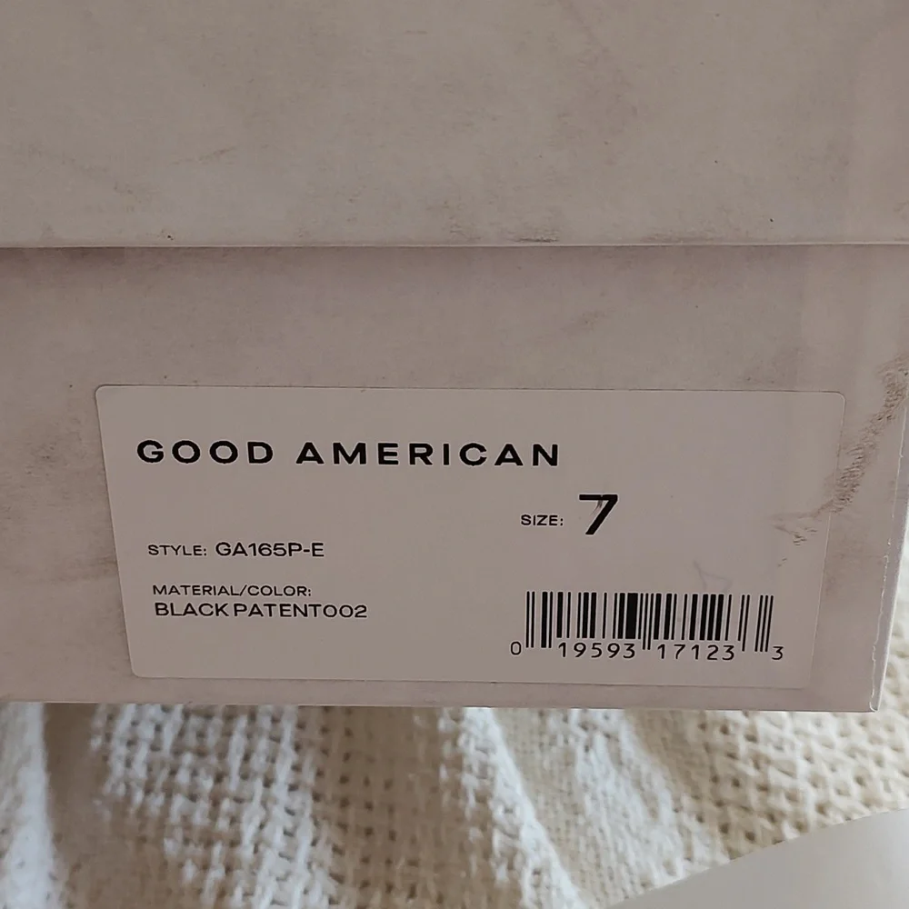 Good American square toe heeled ankle booties - Picture 8 of 8